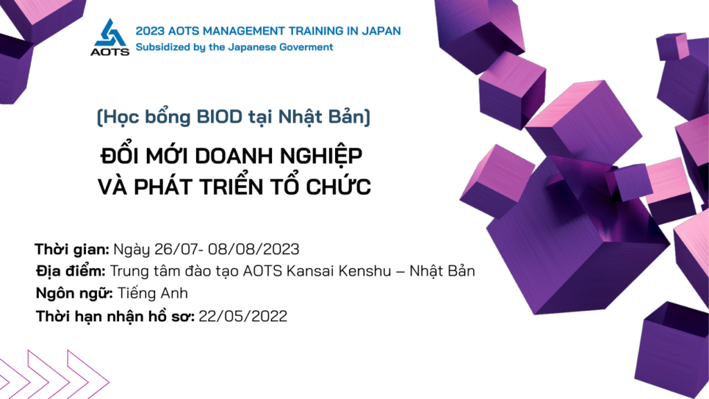 Học bổng BIOD tại Nhật Bản: Đổi mới doanh nghiệp và Phát triển tổ chức